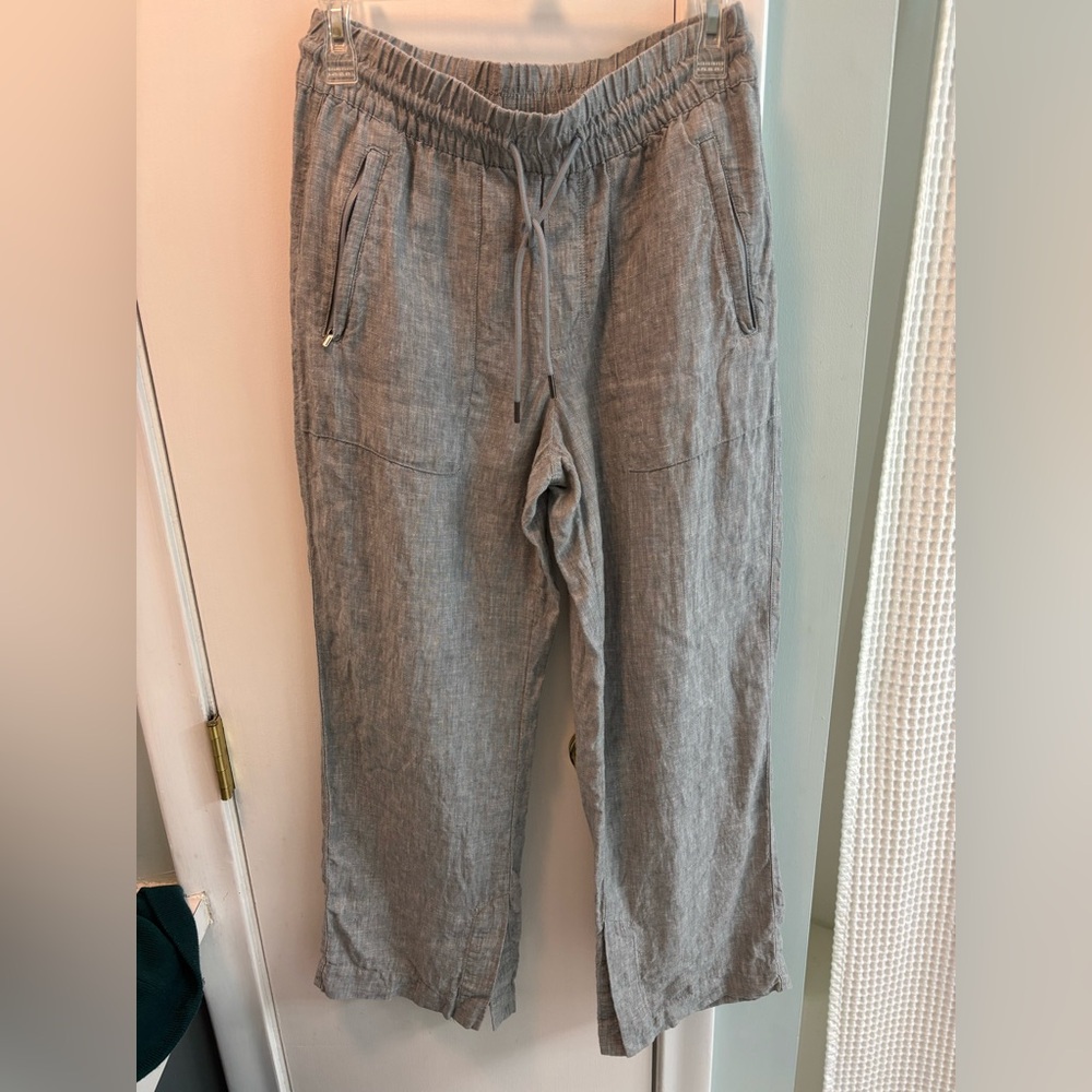Athleta Retreat Linen High Rise Wide Leg Pant - Picture 5 of 8